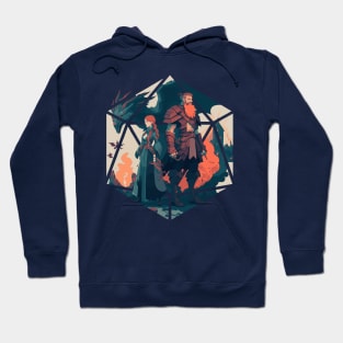 D20 Couple vs the Dragon Hoodie